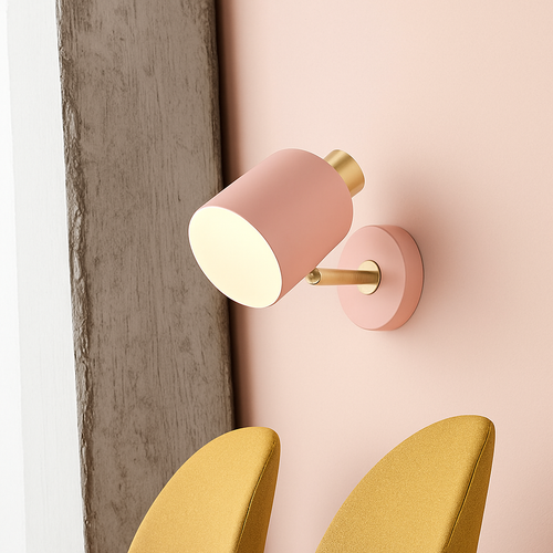 Applique murale LED abat-jour arrondi orientable de couleur Deco - vue 6 sur 9