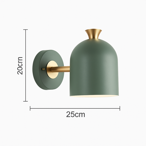 Applique murale LED abat-jour arrondi orientable de couleur Deco - vue 10 sur 9