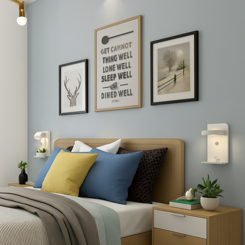applique murale led avec chargeur usb et interrupteur décoratif - vue 8 sur 8