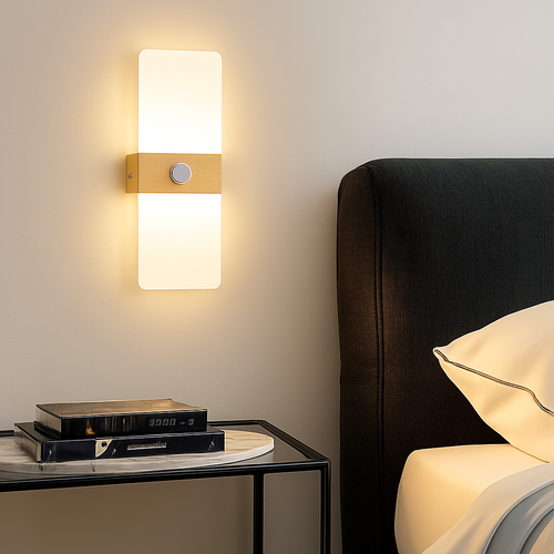 applique murale led avec détecteur de mouvement pour éclairage intérieur - vue 2 sur 12