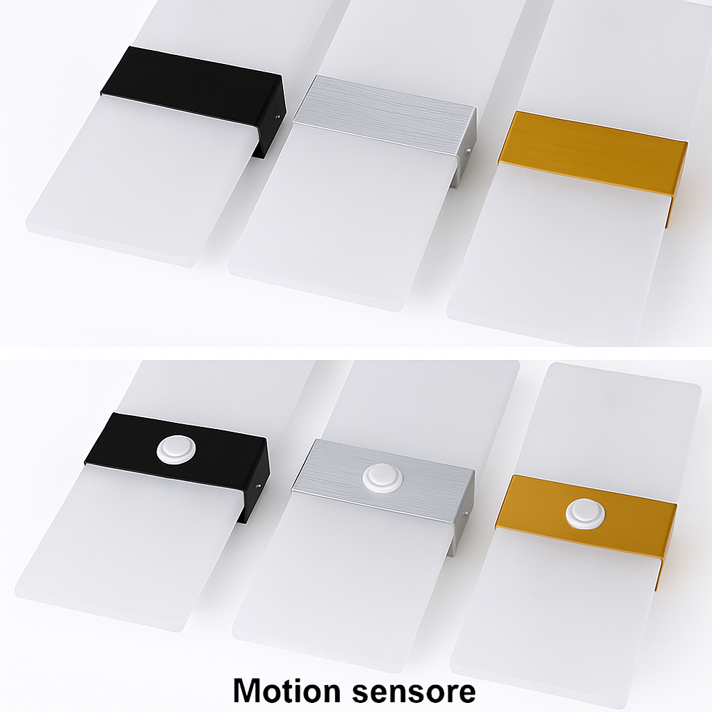 applique murale led avec détecteur de mouvement pour éclairage intérieur - vue 4 sur 12