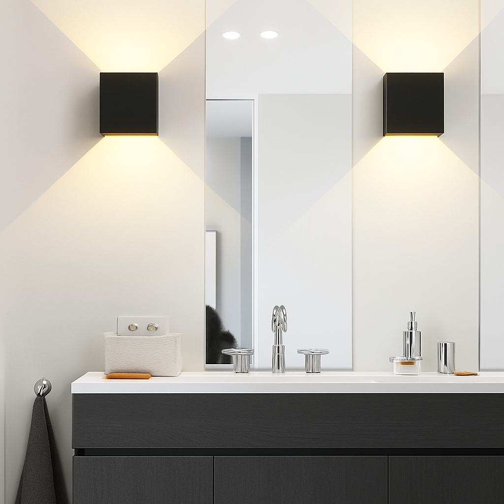 applique murale led carrées en aluminium pour décoration murale - vue 7 sur 11