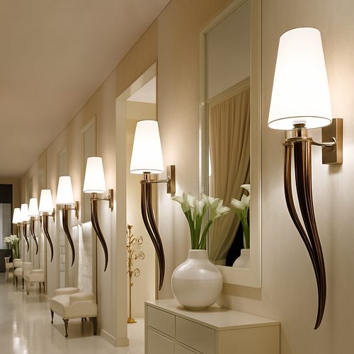 Applique murale LED chromée avec abat-jour Hotel - vue 4 sur 5