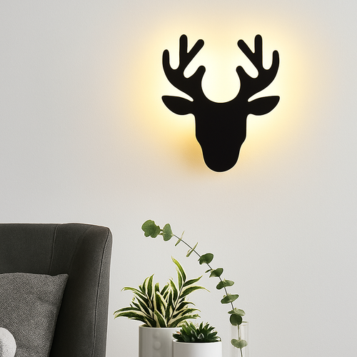 Applique murale LED créative en forme de cerf - vue 5 sur 10