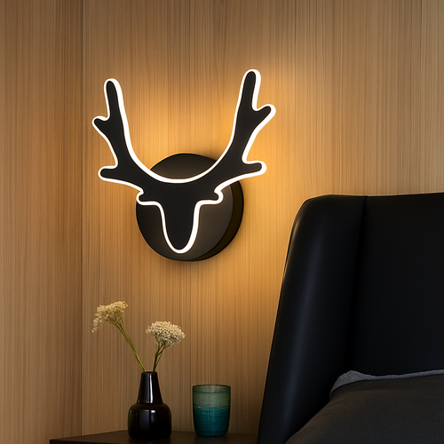 Applique murale LED créative en forme de cerf - vue 6 sur 10