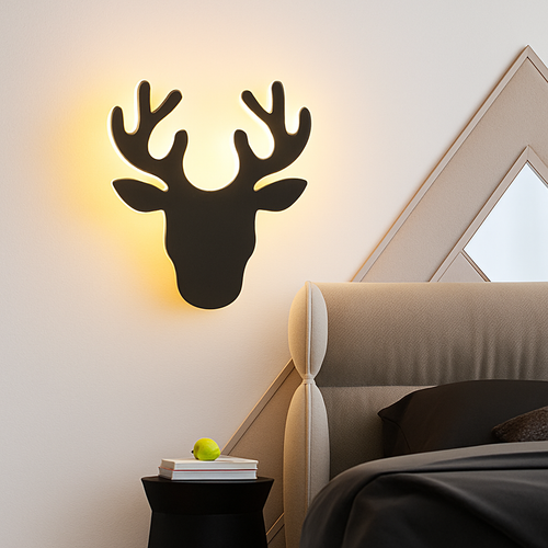 Applique murale LED créative en forme de cerf - vue 7 sur 10