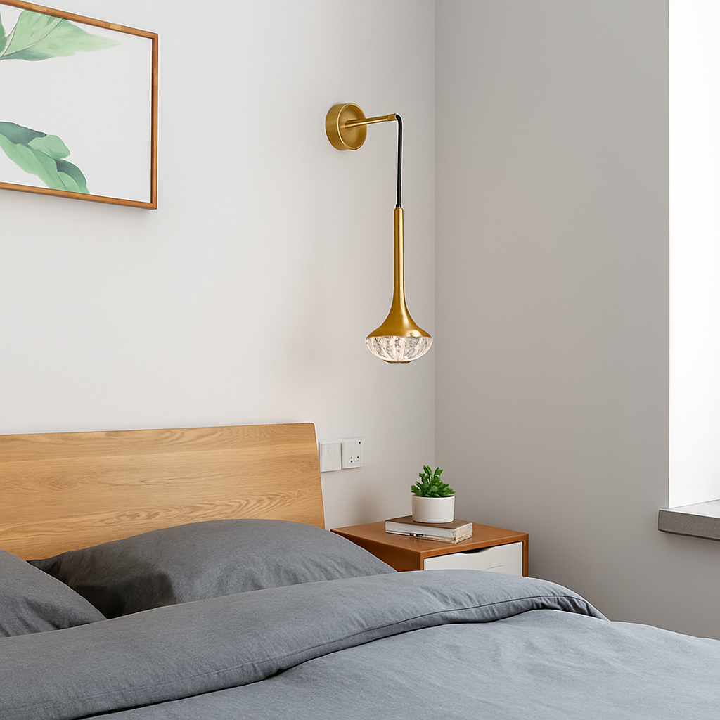 applique murale led cristal moderne style nordique décoratif - vue 4 sur 7