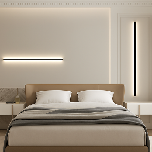 applique murale led cuboïde en aluminium avec télécommande et gradation - vue 3 sur 22