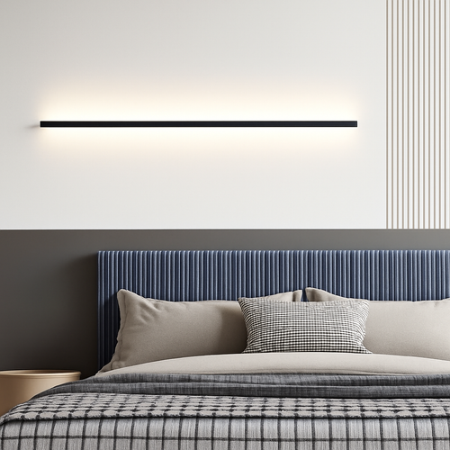 applique murale led cuboïde minimaliste en aluminium avec télécommande gradable - vue 3 sur 22