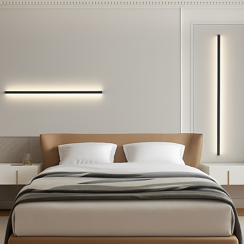 applique murale led cuboïde minimaliste en aluminium avec télécommande gradable - vue 4 sur 22