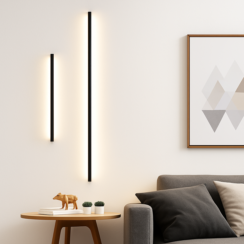 applique murale led cuboïde minimaliste en aluminium avec télécommande gradable - vue 5 sur 22