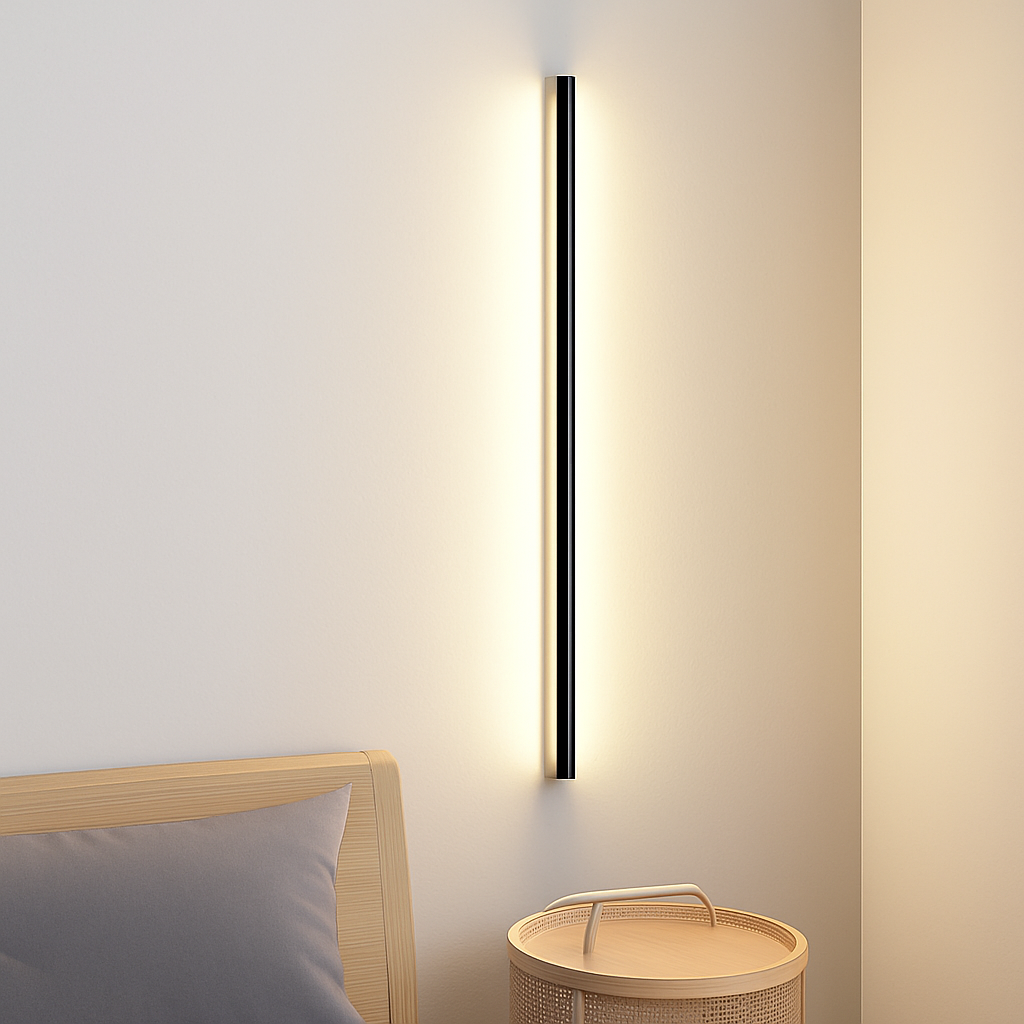 applique murale led cuboïde minimaliste en aluminium avec télécommande gradable - vue 6 sur 22
