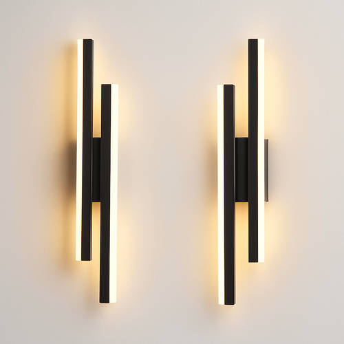 applique murale LED cuivre ligne tuyau acrylique abat-jour éclairage intérieur pour salon couloir luminaire - vue 3 sur 10