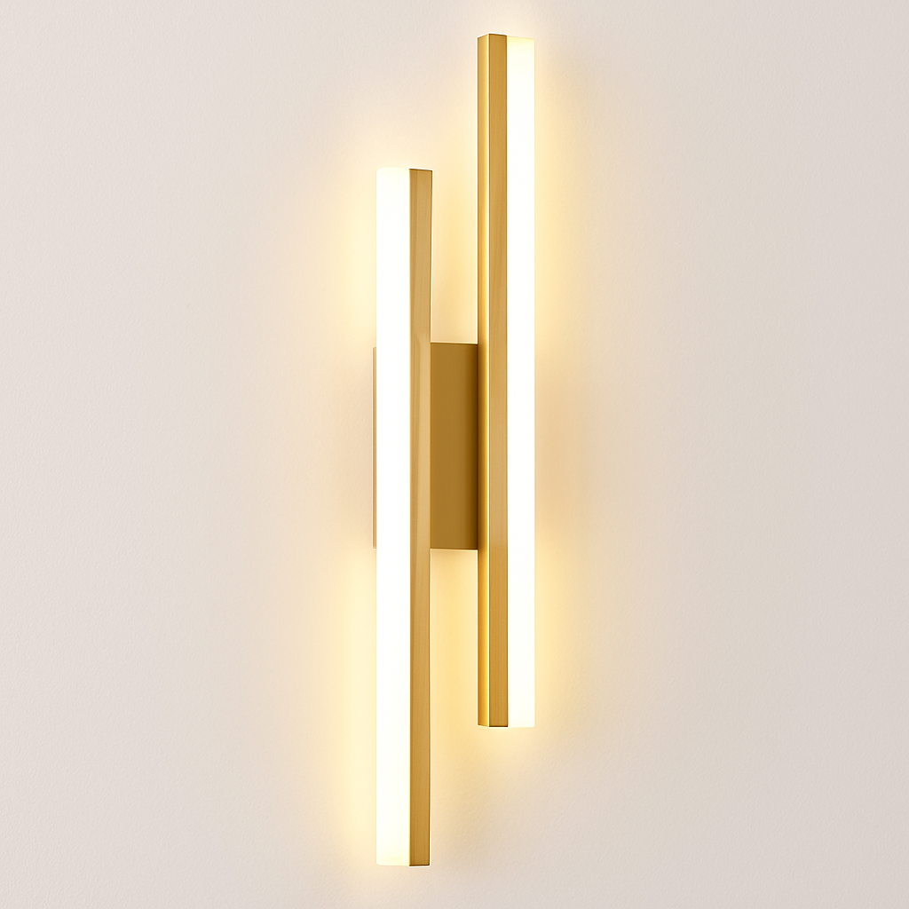 applique murale LED cuivre ligne tuyau acrylique abat-jour éclairage intérieur pour salon couloir luminaire - vue 10 sur 10