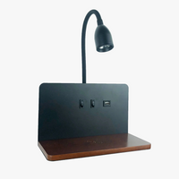 Applique murale LED d'intérieur avec Interface USB et chargement sans fil