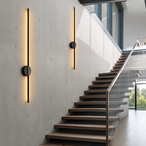 Applique murale LED d'intérieur en or et noir - vue 3 sur 23