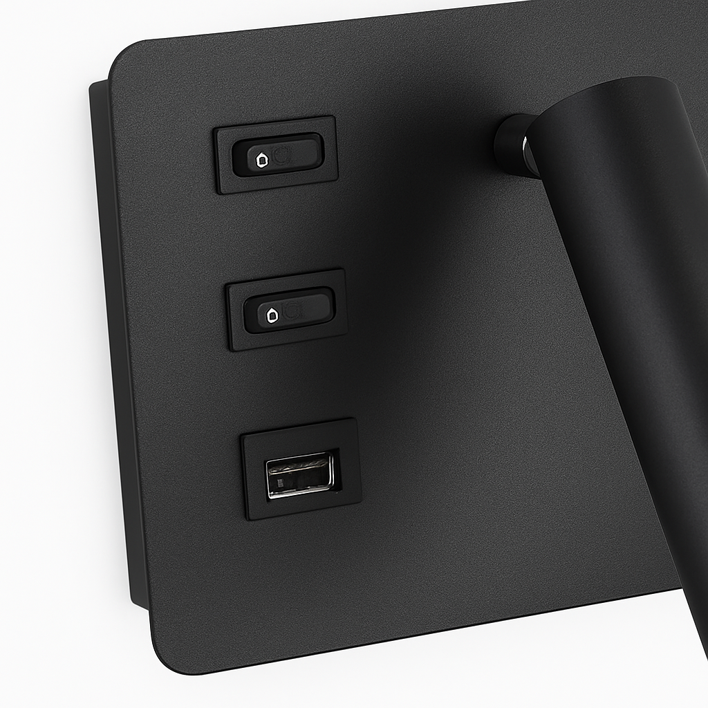 Applique murale LED d'intérieur moderne USB - vue 5 sur 10