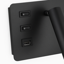 Applique murale LED d'intérieur moderne USB