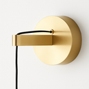 applique murale led de luxe en cuivre à hauteur réglable