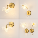 applique murale led de luxe en forme de fleur décorative