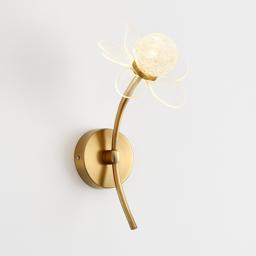 applique murale led de luxe en forme de fleur décorative - vue 2 sur 12