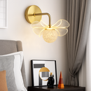 applique murale led de luxe en forme de fleur décorative