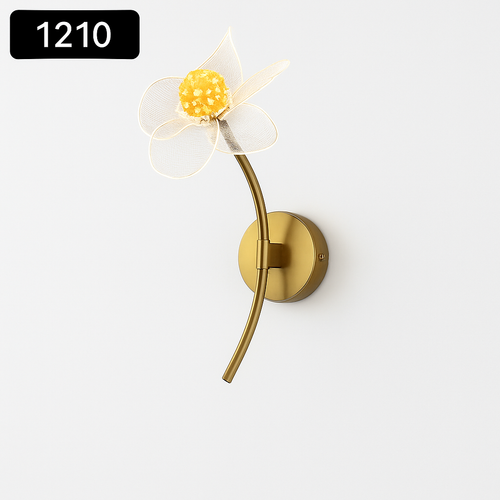 applique murale led de luxe en forme de fleur décorative - vue 10 sur 12