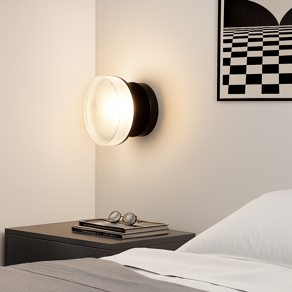 applique murale led de luxe moderne luminaire décoratif rond doré - vue 3 sur 8