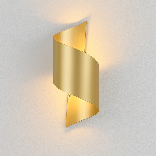 Applique murale LED design dorée moderne - vue 2 sur 7