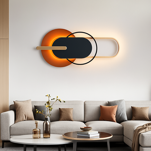 applique murale led design en métal pour décoration moderne - vue 3 sur 23