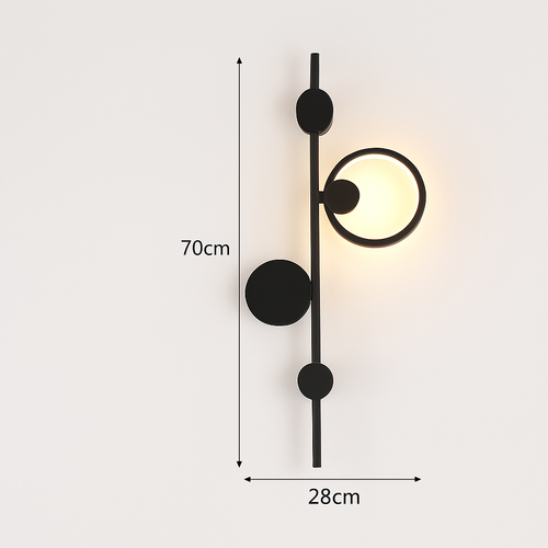 applique murale led design en métal pour décoration moderne - vue 13 sur 23