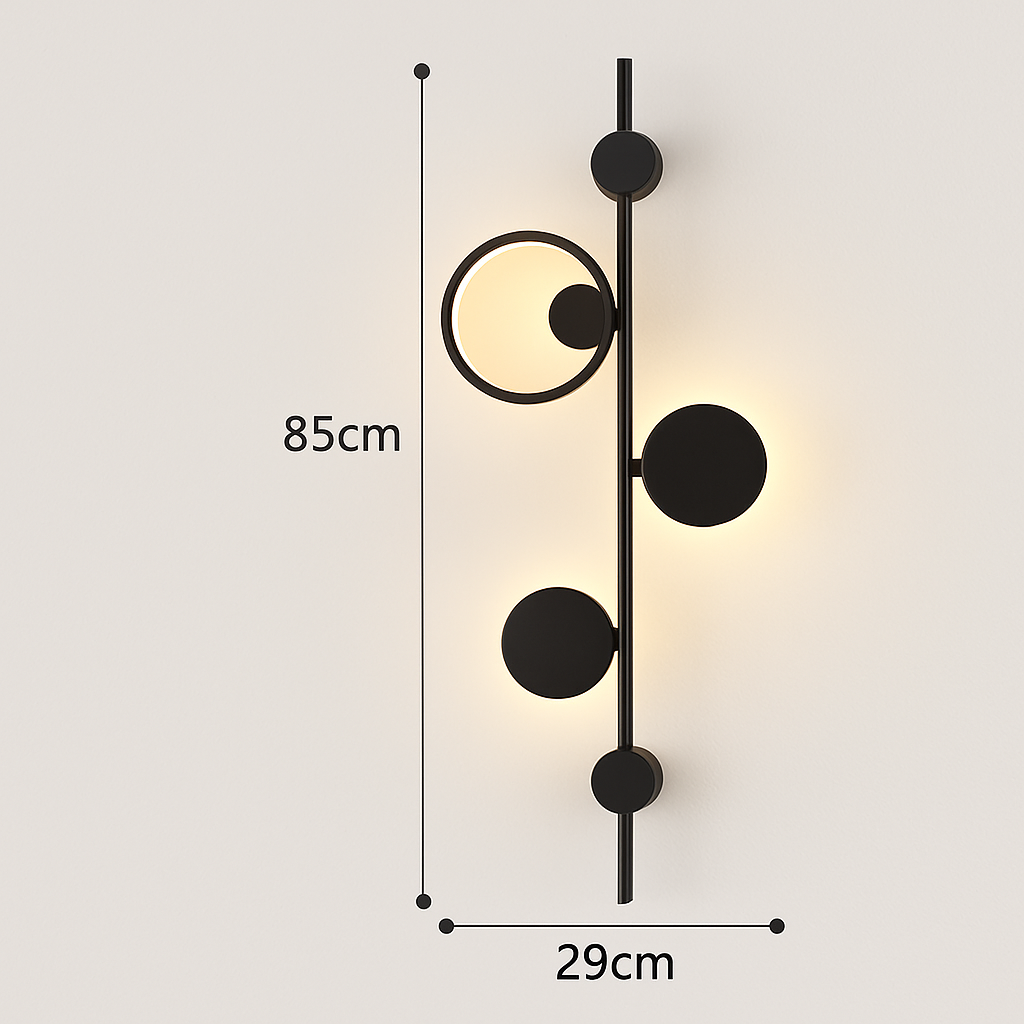 applique murale led design en métal pour décoration moderne - vue 13 sur 23