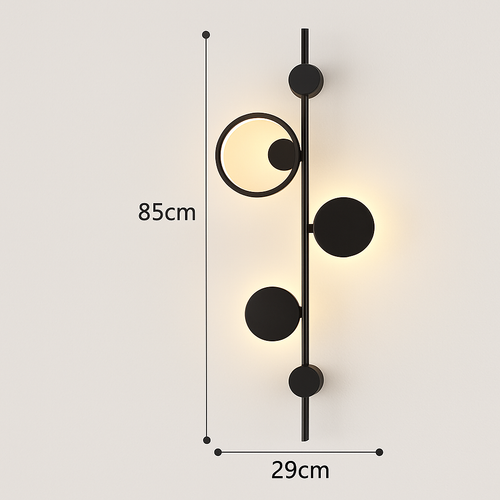 applique murale led design en métal pour décoration moderne - vue 14 sur 23