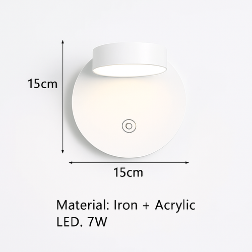 applique murale led design en métal pour décoration moderne - vue 15 sur 23