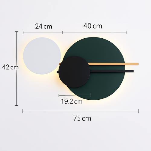 applique murale led design en métal pour décoration moderne - vue 17 sur 23