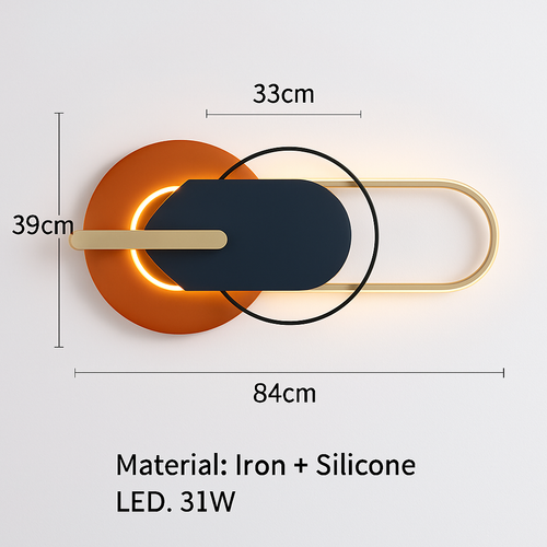applique murale led design en métal pour décoration moderne - vue 20 sur 23