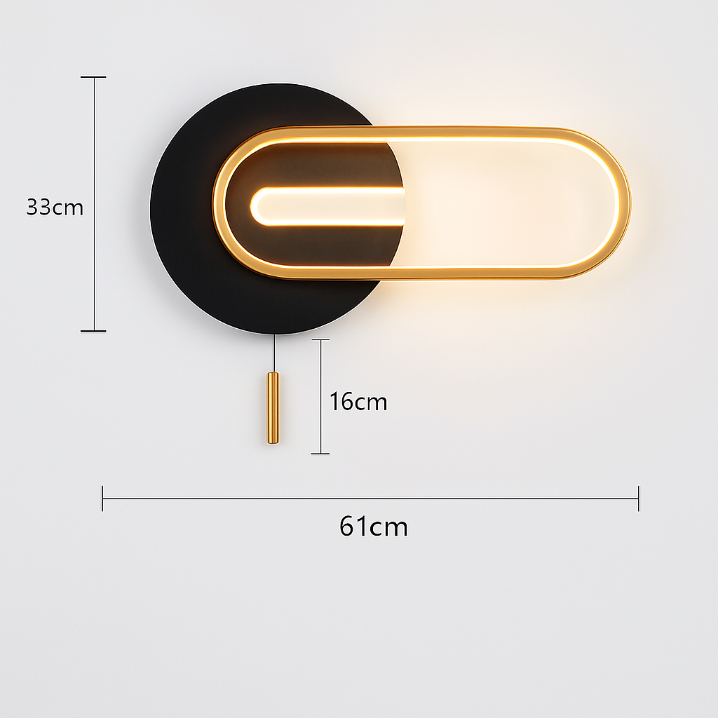 applique murale led design en métal pour décoration moderne - vue 21 sur 23