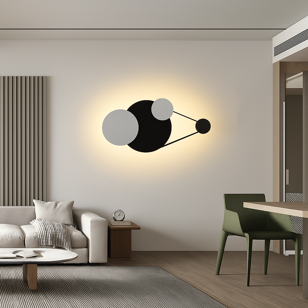 applique murale led design en métal pour décoration moderne - vue 5 sur 23