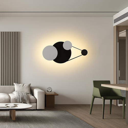 applique murale led design en métal pour décoration moderne - vue 6 sur 23