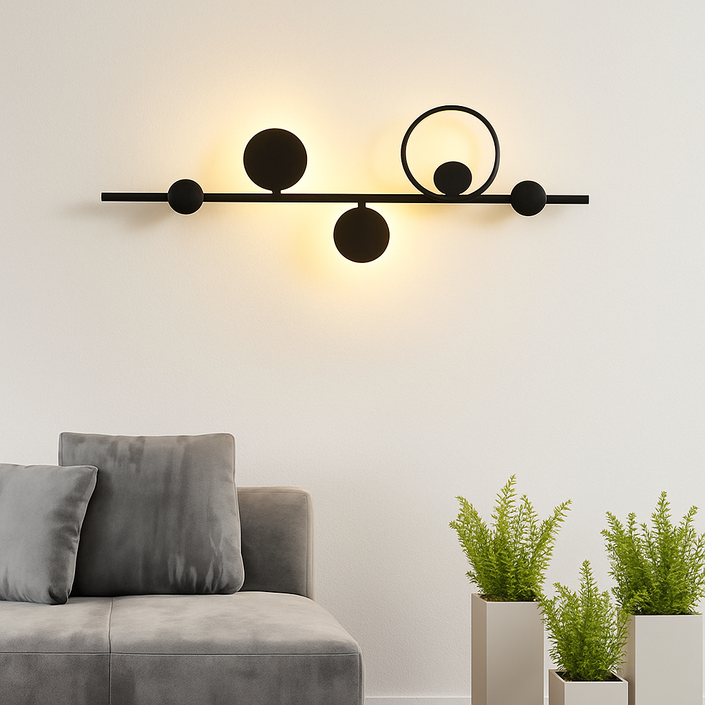 applique murale led design en métal pour décoration moderne - vue 7 sur 23