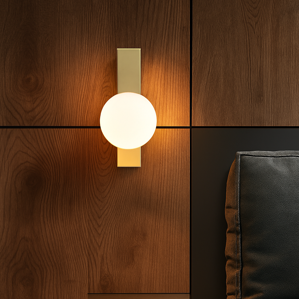 applique murale à led design minimaliste en verre pour intérieur - vue 3 sur 8
