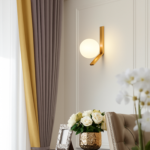 applique murale à led design minimaliste en verre pour intérieur - vue 6 sur 8