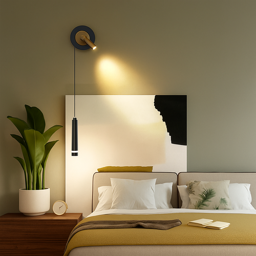 applique murale led double tête acrylique maison décor - vue 6 sur 15