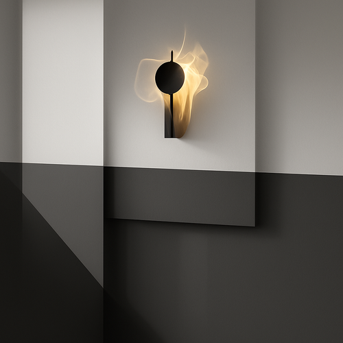 applique murale led en acier inoxydable style science-fiction - vue 2 sur 7