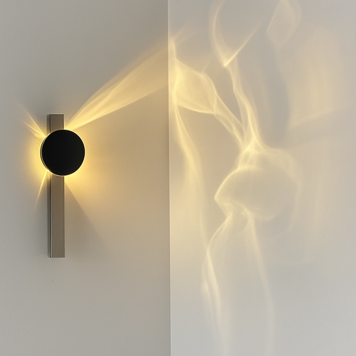 applique murale led en acier inoxydable style science-fiction - vue 3 sur 7