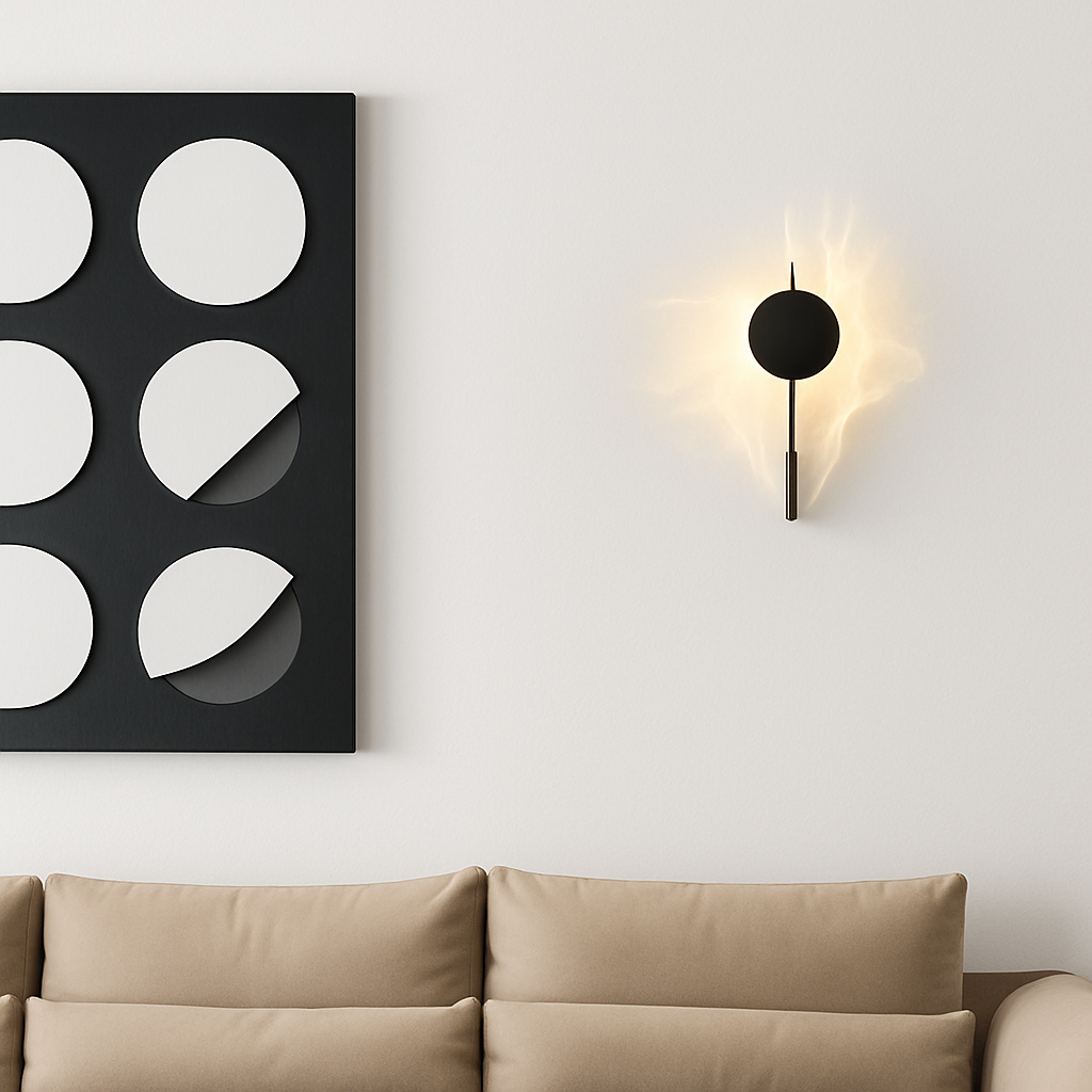 applique murale led en acier inoxydable style science-fiction - vue 4 sur 7