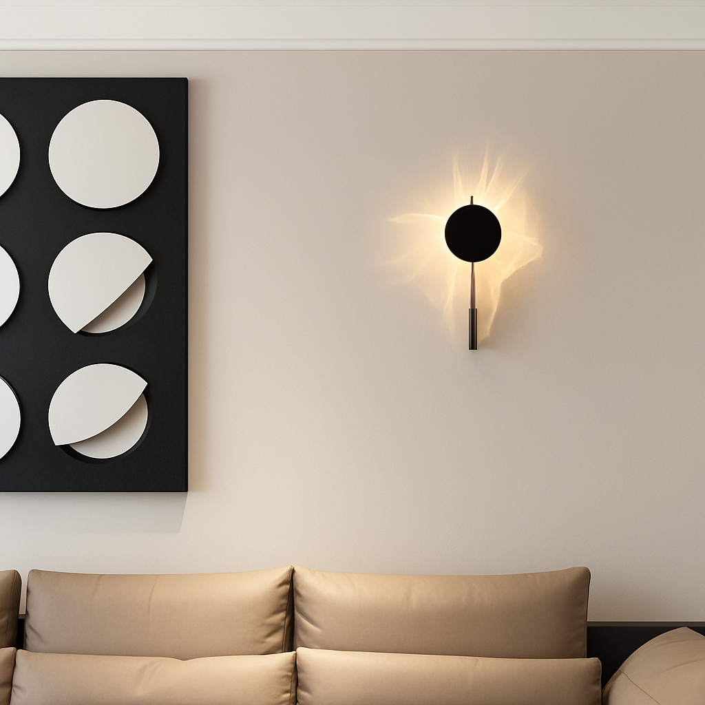 applique murale led en acier inoxydable style science-fiction - vue 4 sur 9