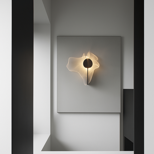 applique murale led en acier inoxydable style science-fiction - vue 5 sur 7