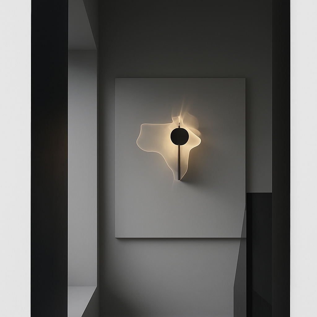 applique murale led en acier inoxydable style science-fiction - vue 5 sur 9