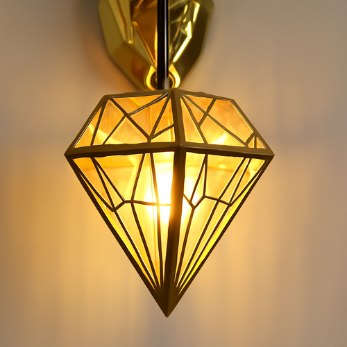 applique murale led en bois de résine moderne décorative - vue 6 sur 10